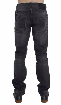 Acht Gray Cotton Regular Low Fit Jeans -Fashion Menswear Shop e119661dd2a316c54a2ac64c7aa979ef