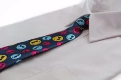 Kids Boys Multicoloured Patterned Elastic Neck Tie - Smiley Face -Fashion Menswear Shop e11ef8b5ae3758a8bdc0ed3443e3cb57