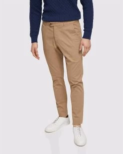 Oxford Men's Luka Stretch Casual Pants - Sand -Fashion Menswear Shop e15b919649831d89d55d340548efc4c9
