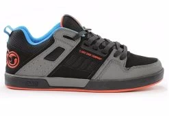 Mens DVS Comanche 2.0- Charcoal Fiery Red Blue Nubuck
