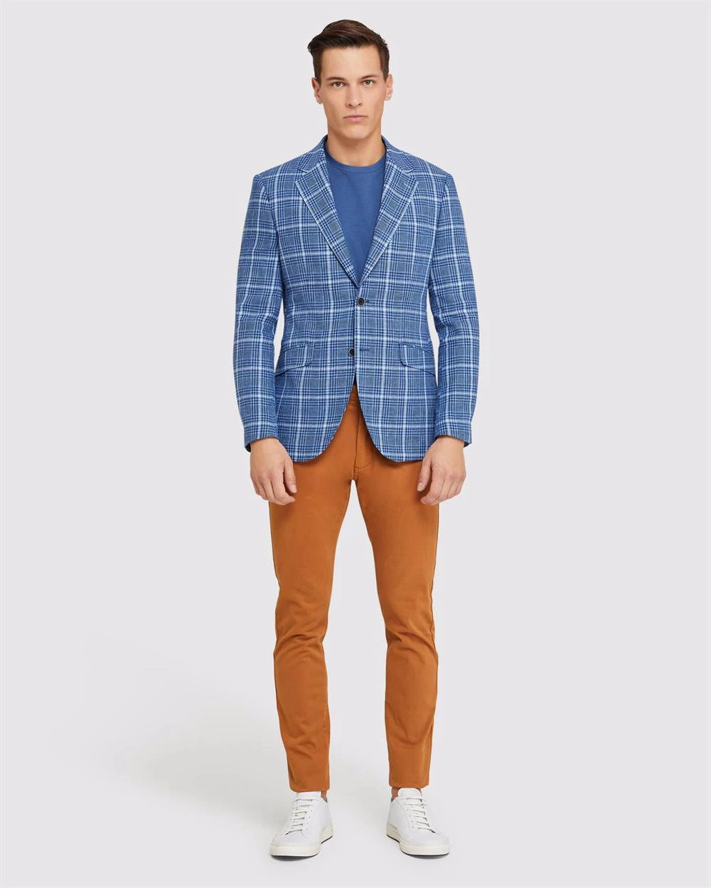 Oxford Men's Stretch Skinny Fit Chinos - Spice 5 Oxford Men's Stretch Skinny Fit Chinos - Spice - Image 5