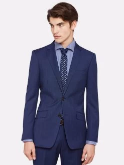 Oxford Men's New Hopkins Wool Suit Jacket - Navy