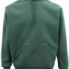Adult Unisex Men's Plain Basic Pullover Hoodie Sweater Sweatshirt Jumper XS-6XL - Dark Green