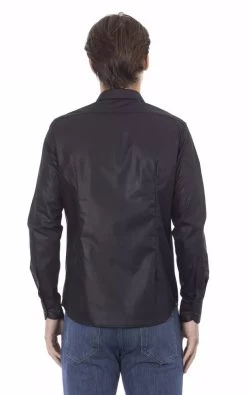 Baldinini Trend Black Polyester Shirt -Fashion Menswear Shop e4155a67f3d4346e0f3af641decef8e2