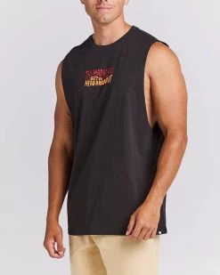 Mens The Mad Hueys Skull & Tins Muscle - VINTAGE BLACK -Fashion Menswear Shop e4957ccf947b537c15ff93178c91cae0