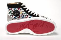 Christian Louboutin Multi/Silver Lou Pik Orlato Flat Shoes -Fashion Menswear Shop e4a00f3b7702c3beb60396e5df95829f