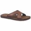 Pdq Mens Lightweight Crossover Mule Sandals (Brown) - DF1371