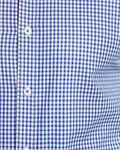 Oxford Men's Beckton Checked Shirt - Navy -Fashion Menswear Shop e4ade1d8cfb89fa120c40d414aa300f7