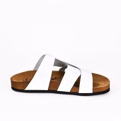 Moosefield Men's Leather Sandals - White -Fashion Menswear Shop e52d4e357323cbb8698c07bee2edfa68