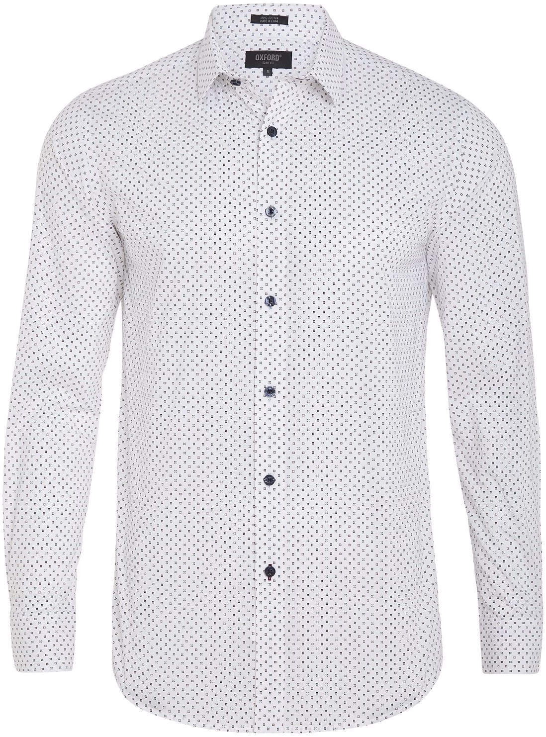 Oxford Men's Kenton Printed Shirt Navy / - Navy/Red 2 Oxford Men's Kenton Printed Shirt Navy / - Navy/Red - Image 2