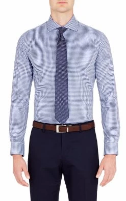 Oxford Men's Trafalgar Luxury Shirt - Blue -Fashion Menswear Shop e5add9bdb0f049f6135248a985105962