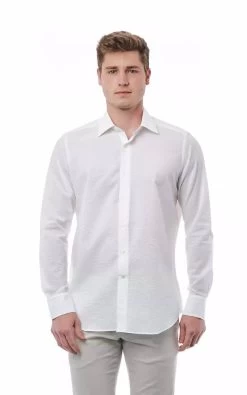 Bagutta White Cotton Shirt