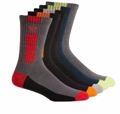 20 X Kinggee Work Socks Multi-Colour Crew