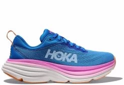 HOKA Bondi 8 Shoe - Coastal Sky/All Aboard - Womens Ladies Shoes