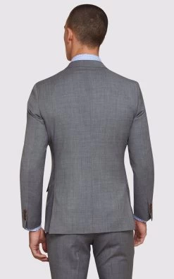 Oxford Men's New Hopkins Wool Mohair Suit Jacket - Grey -Fashion Menswear Shop e8f8e2b65ade9db47b7af7514fcac874