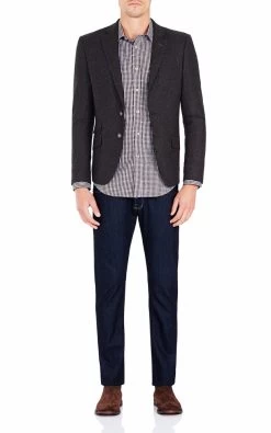 Oxford Men's Kenton Slim Fit Shirt - Brown 9 Oxford Men's Kenton Slim Fit Shirt - Brown -Fashion Menswear Shop e8fe02cd07b2a12996d1838a8f27a84b