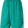 Mens Striped Basketball Shorts Quick Dry Running Sports Team Athletic Gym Jersey - Green