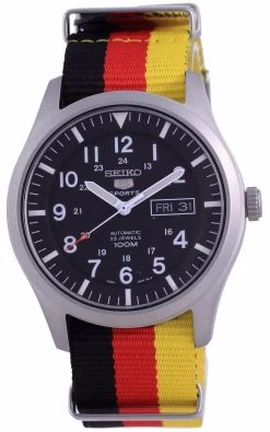 Seiko 5 Sports Automatic Polyester SNZG15K1-var-NATO26 100M Men’s Watch