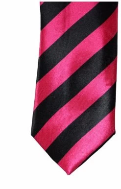 Mens Pink & Black Thick Striped 5Cm Skinny Neck Tie -Fashion Menswear Shop e9bc479df0a5ee7de24bc6fe3c2d01cc