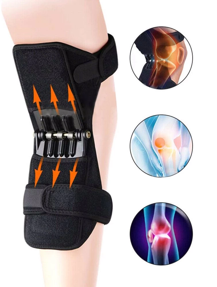 2Pcs Power Spring Knee Pads Brace Leg Support Rebound Lift Stabilizer Joint 2 2Pcs Power Spring Knee Pads Brace Leg Support Rebound Lift Stabilizer Joint - Image 2