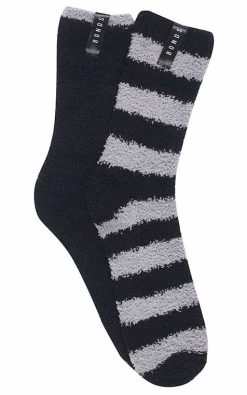 10 X Mens Bonds Super Soft Crew Socks Marshmallow Home Socks Black Grey
