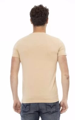 Trussardi Action Beige Cotton T-Shirt -Fashion Menswear Shop ec2dd50bd4e3e3362ad71a135e3054c8