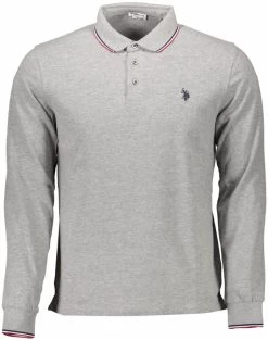 U.S. POLO ASSN. Gray Cotton Polo Shirt