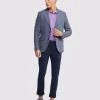 Oxford Men's Milton Checked Unlined Blazer - Blue