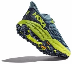 HOKA Speedgoat 5 WIDE Shoe - Stone Blue/Dark Citron - Mens Shoes -Fashion Menswear Shop ef7b93786d78fb664ede1f2033b67bec