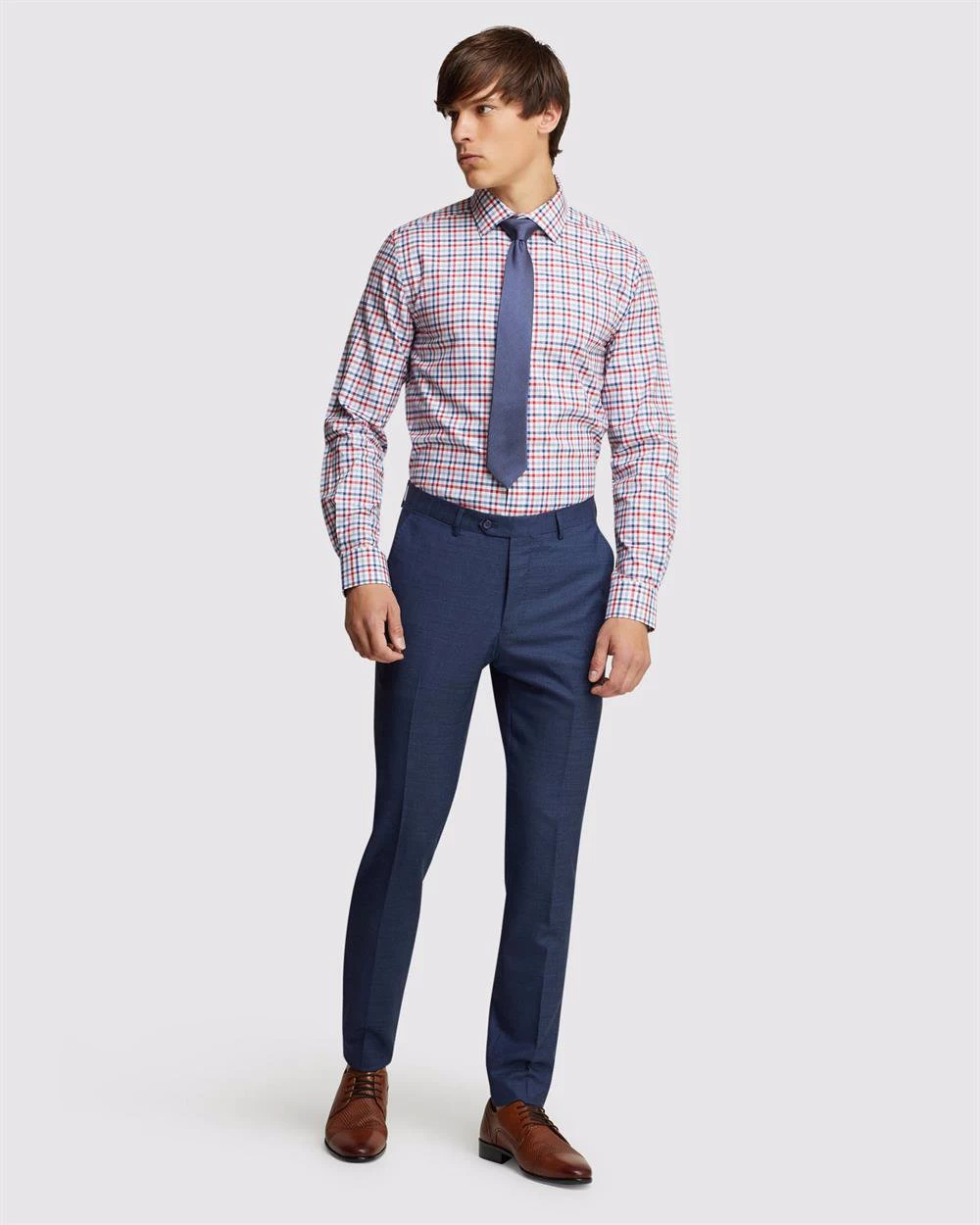 Oxford Men's Beckton Checked Shirt - Red/Navy 5 Oxford Men's Beckton Checked Shirt - Red/Navy - Image 5