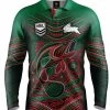 NRL Indigenous Fishing Polo Tee Shirt - South Sydney Rabbitohs - Adult