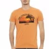 Trussardi Action Orange Cotton T-Shirt