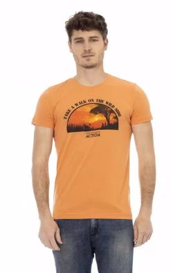 Trussardi Action Orange Cotton T-Shirt
