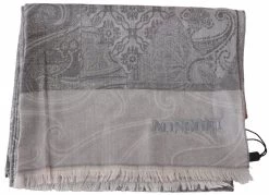 Missoni Gray Paisley Wool Unisex Neck Wrap Scarf -Fashion Menswear Shop f19ea07bc9b537fcbec451b46e806aec