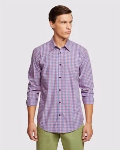 Oxford Men's Uxbridge Gingham Shirt - Pink