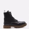 Alexander Mcqueen Men's Worker Leather High Top Boots