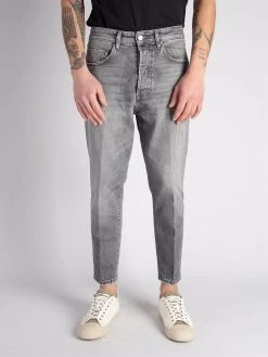 Don The Fuller Gray Cotton Jeans & Pant