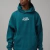 Factorie Unified Baggy Graphic Hoodie Green
