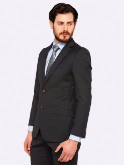 Oxford Men's New Hopkins Suit Jacket - Charcoal -Fashion Menswear Shop f478634e0869d66cb0f29a73ab45b3b6