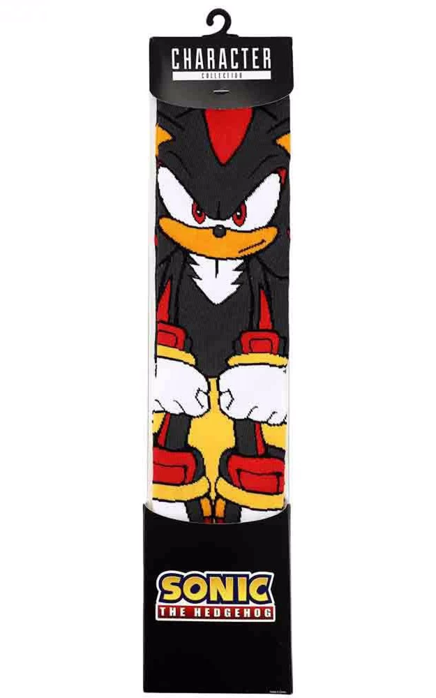 Sega Sonic The Hedgehog Shadow Character 360 Profile Crew Socks 3 Sega Sonic The Hedgehog Shadow Character 360 Profile Crew Socks - Image 3