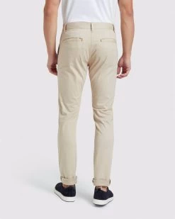 Oxford Men's Stretch Organic Cotton Skinny Chinos - Almond -Fashion Menswear Shop f60492c96667c8e224fabfceb129245c