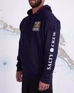 Mens Salty Crew Ink Slinger Fleece - Navy -Fashion Menswear Shop f6626d25cafd15e7f7bd7c51d95c8f74 1