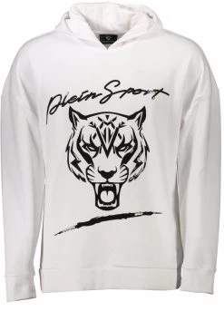 Plein Sport White Cotton Sweater