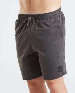 Mens The Mad Hueys Drop The Pick Volley Short 18" - TAN -Fashion Menswear Shop f88ba99366b0aa446163423da00eb5b5