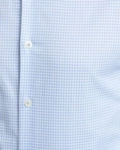 Oxford Men's Trafalgar Dobby Shirt - Light Blue -Fashion Menswear Shop f8b8b4a8cabca7249e7b1c70d0b08086