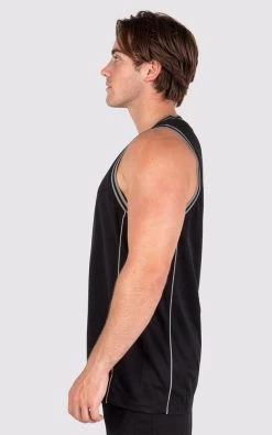 Mens Unit Prime Sports Tank - BLACK -Fashion Menswear Shop f8decad90daa277e714db1706ce0fde9