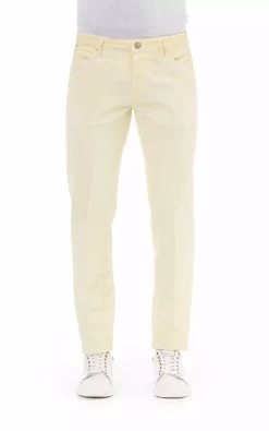 PT Torino Beige Cotton Jeans & Pant
