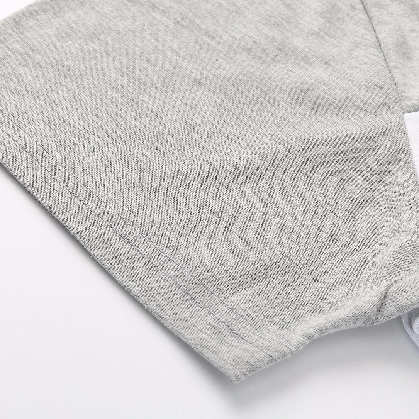 Men's Adult Unisex Drop-Shoulder Colorblock T-Shirt Top Cascual Plain Basic Tee - Grey/White/Black 3 Men's Adult Unisex Drop-Shoulder Colorblock T-Shirt Top Cascual Plain Basic Tee - Grey/White/Black - Image 3