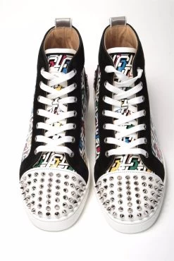 Christian Louboutin Multi/Silver Lou Pik Orlato Flat Shoes -Fashion Menswear Shop fb7d4515a8b7c2b4926ea4ce51dd6bbd