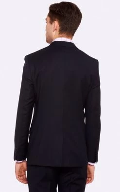 Oxford Men's Hopkins Peak Lapel Wool Jacket - Ink -Fashion Menswear Shop fbb49018184760c907adb3726075382a